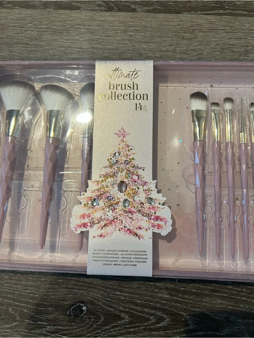 NEW 14-Piece Purple Makeup Brush Set